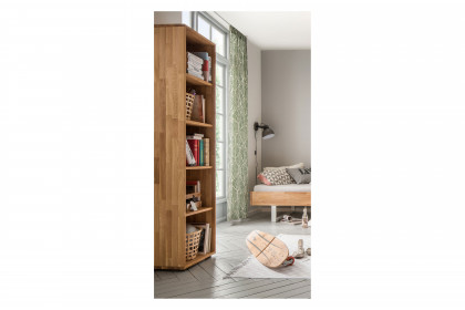 Mido von SKALIK - Standregal mit 5 Fächern Eiche natur ca. 46 cm breit