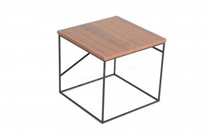 Montparnasse aus der Kollektion Letz - Beistelltisch Nussbaum/schwarz 2. Wahl