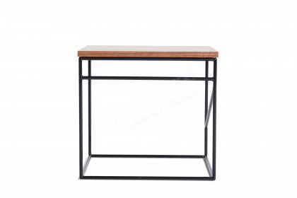 Montparnasse aus der Kollektion Letz - Beistelltisch Nussbaum/schwarz 2. Wahl