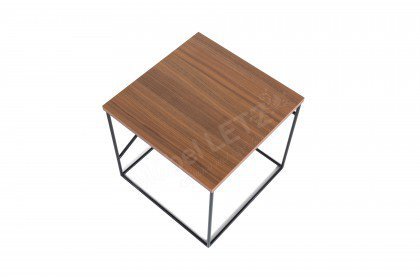 Montparnasse aus der Kollektion Letz - Beistelltisch Nussbaum/schwarz 2. Wahl