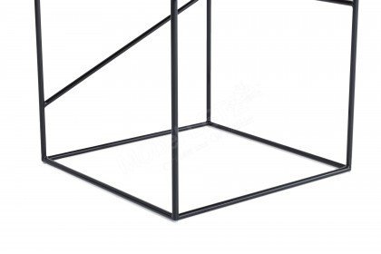 Montparnasse aus der Kollektion Letz - Beistelltisch Nussbaum/schwarz 2. Wahl