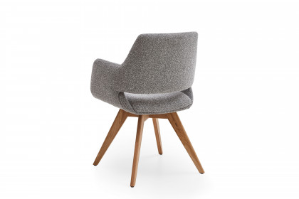 Tario von Musterring - Esszimmertisch mit Kegelsäule in Schwarz