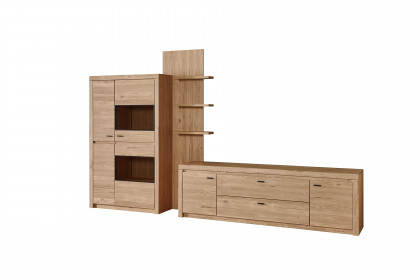 Winston von IDEAL Möbel - Wohnwand in Eiche mit Zwischenpaneel