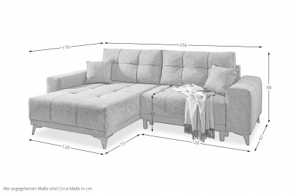 Appassito von Benformato - Ecksofa links anthrazit