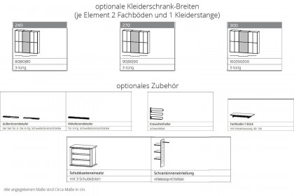 Scale-Slide-Wood von Rauch Black - Schrank Eiche teilmassiv - Mattglas schwarz