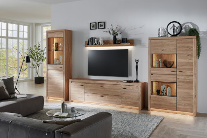 Winston von IDEAL Möbel - Wohnwand Eiche Gustavson, vierteilig
