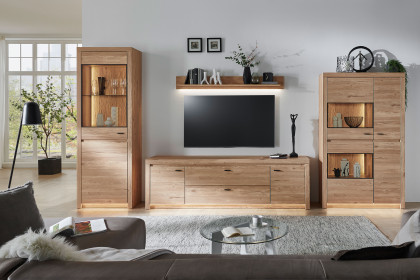 Winston von IDEAL Möbel - Wohnwand Eiche Gustavson, vierteilig