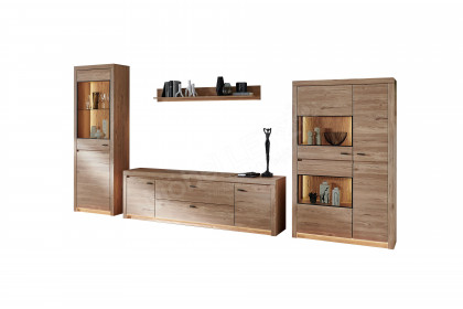 Winston von IDEAL Möbel - Wohnwand Eiche Gustavson, vierteilig
