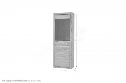 Winston von IDEAL Möbel - Vitrine in Eiche Gustavson