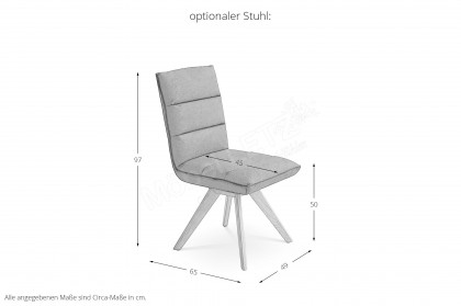 KOINOR T1066 - Esstisch mit Echtholzfurnier-Platte