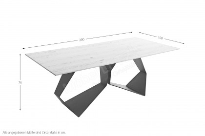 KOINOR T1066 - Esstisch mit Echtholzfurnier-Platte
