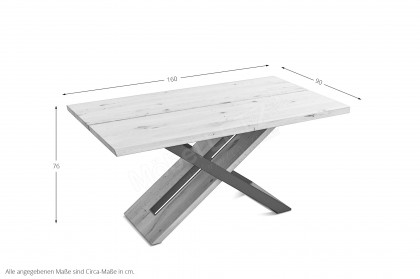 KOINOR T1617 - Massivholztisch ca. 160 x 90 cm