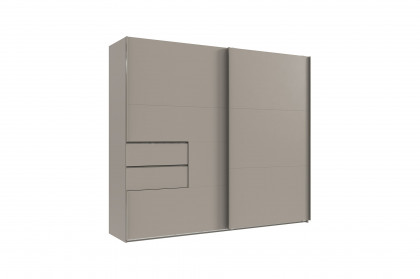 Palermo von Wimex - Kleiderschrank mit Schubkästen saharagrau
