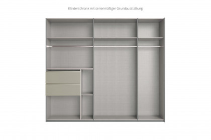 Palermo von Wimex - Kleiderschrank mit Schubkästen saharagrau