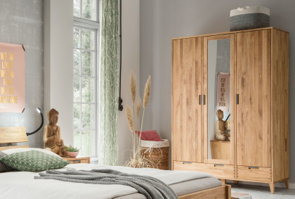 Mido von SKALIK - Jugendzimmer-Set 3-teilig aus natur geölter Eiche