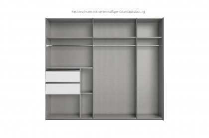 Palermo von Wimex - Schlafzimmerschrank mit Schubkästen weiß