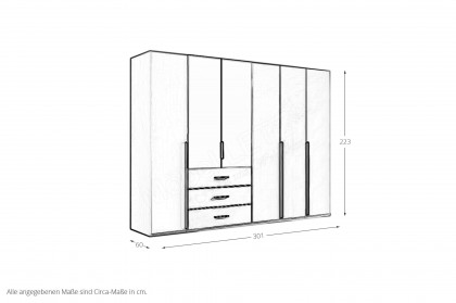 Montclar von Rauch Orange - Schrank 6T3SK mit Innenausstattung
