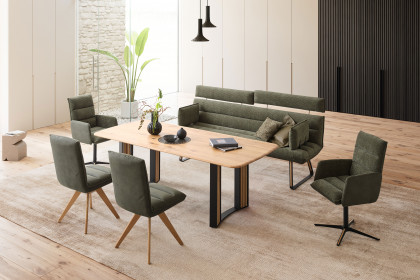 KOINOR T1035 - Esstisch mit Metall-/ Holzgestell