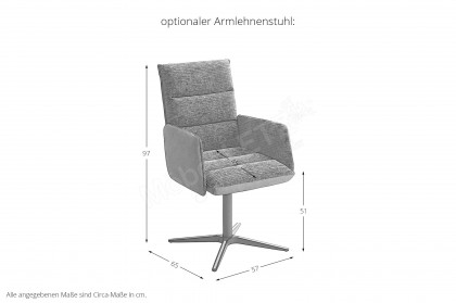 KOINOR T1035 - Esstisch mit Metall-/ Holzgestell