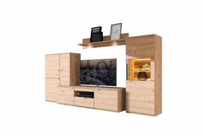 Alpha-living von RMI Möbel - Wohnwand Alteiche