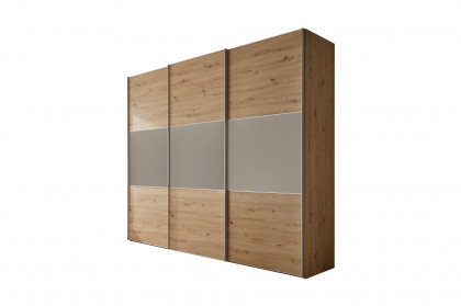 Includo von Staud - 3-türiger Kleiderschrank Artisan Eiche/sand