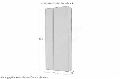 Garda-Foyer von ArredoKit - Garderobe in Anthrazit matt