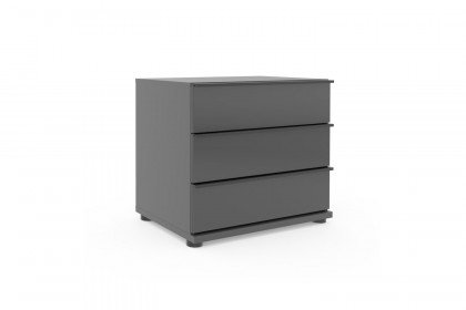 San Antonio von Musterring - Boxspring-Konsole mit Glasfront lava