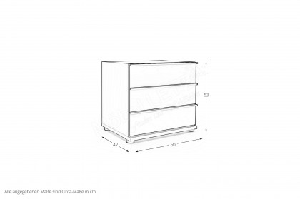 San Antonio von Musterring - Boxspring-Konsole mit Glasfront lava