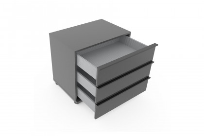 San Antonio von Musterring - Boxspring-Konsole mit Glasfront lava