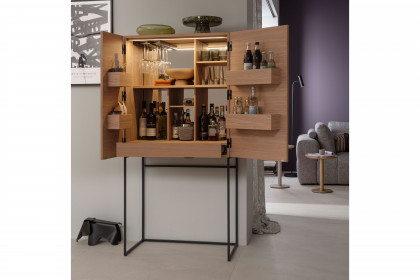Amaya von SCHÖNER WOHNEN - Barschrank in Eiche milk