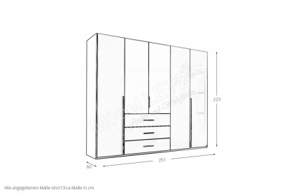Montclar von Rauch Orange - Kombi-Kleiderschrank fango mit Innenzubehör