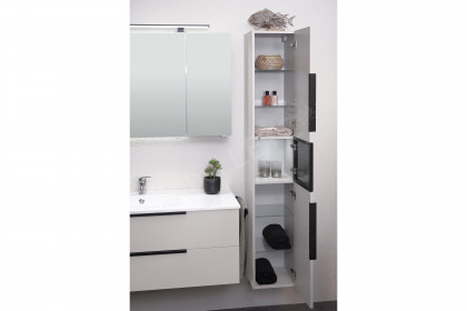 Serie 6110 von Pelipal - Badezimmer in Kaschmir matt & schwarz
