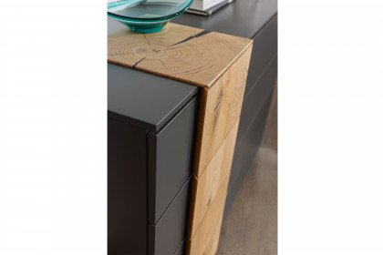 Kona-F von Rauch Black - Kommode 120 champagner - Eiche massiv