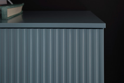 Amaya von SCHÖNER WOHNEN - Highboard-Set in Taubenblau und Rillenstruktur