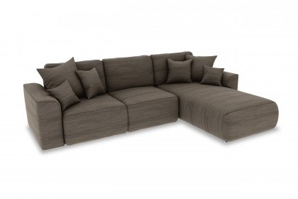 PG-LE-02 von BASTI dein Sofa - Cordsofa rechts braun