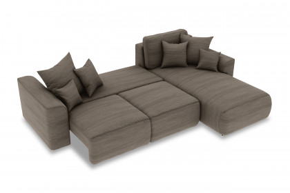 PG-LE-02 von BASTI dein Sofa - Cordsofa rechts braun