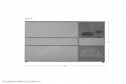 Amaya von SCHÖNER WOHNEN - Sideboard in Samtbeere