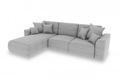 PG-LE-02 von BASTI dein Sofa - Sofaecke links hellgrau