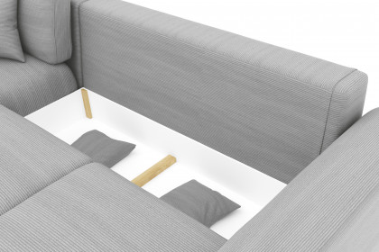 PG-LE-02 von BASTI dein Sofa - Sofaecke links hellgrau