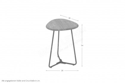 Tripod von Pode - Beistelltisch aus Eiche und Metall