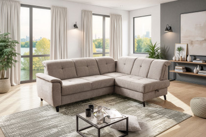 Verso von Sit & More - Polstergarnitur rechts taupe