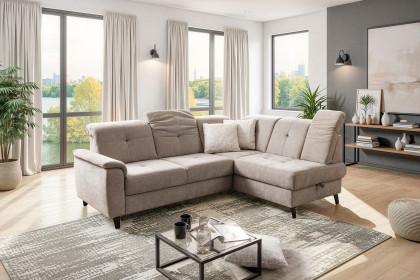 Verso von Sit & More - Polstergarnitur rechts taupe