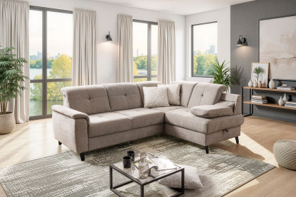 Verso von Sit & More - Polstergarnitur rechts taupe