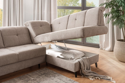 Verso von Sit & More - Polstergarnitur rechts taupe