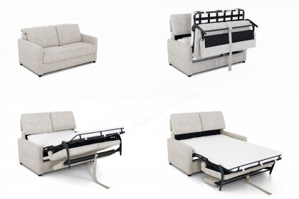 Sofia von Restyl - Schlafsofa in Cremeweiß