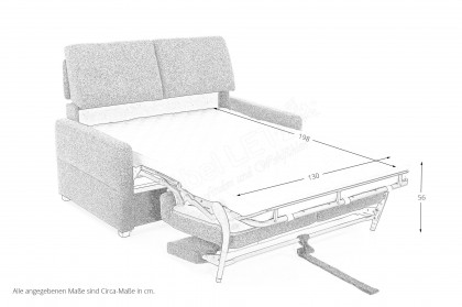 Sofia von Restyl - Schlafsofa in Cremeweiß