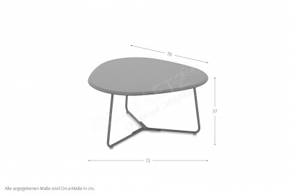 Tripod von Pode - Couchtisch in Carbon und Epoxy