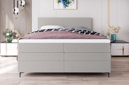 BX-LE-04 von SW KOLLEKTION - Boxspringbett hellgrau