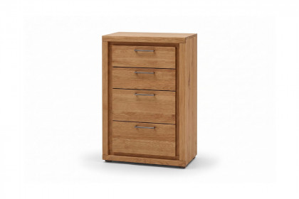 Fargo von SKALIK - schmale Schubfachkommode Eiche natur ca. 98 cm hoch