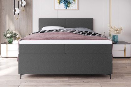BX-LE-04 von SW KOLLEKTION - Boxspringbett schiefergrau